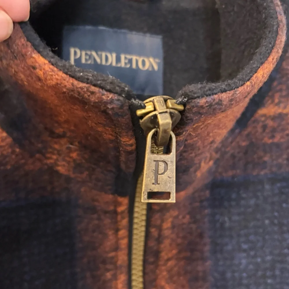 Pendleton Wool Blend Zip Up Walker Coat Jacket Women’s Size Large - Picture 5 of 13